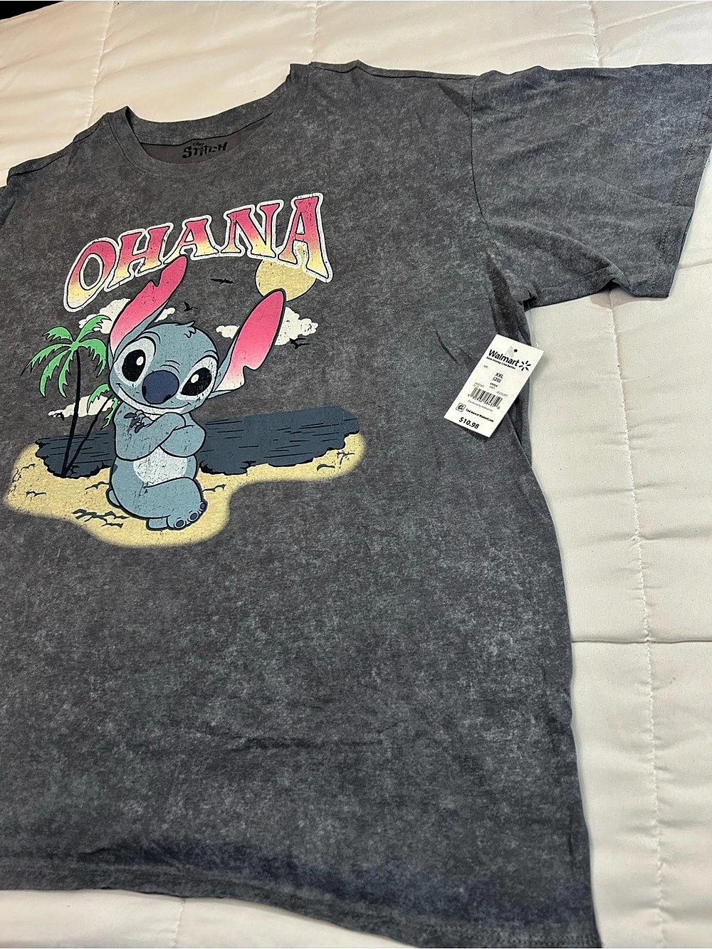 Disney Stitch Ohana Graphic Tee Size XXL NWT